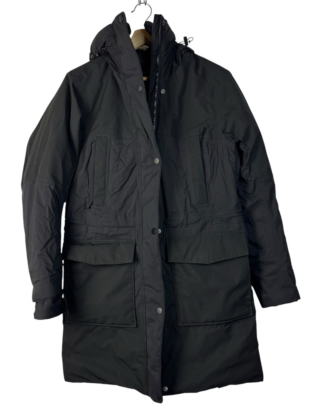 Helly Hansen Black Full Zip Hooded Parka Winter Jacket XS
